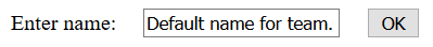 Einfaches Namensfeld-Beispiel in einem HTML-Formular